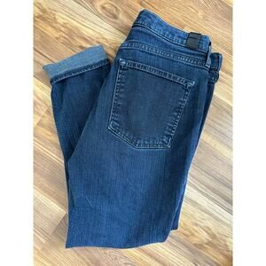 Vince. Dark Blue Denim Mason Relaxed Roll Jeans 30